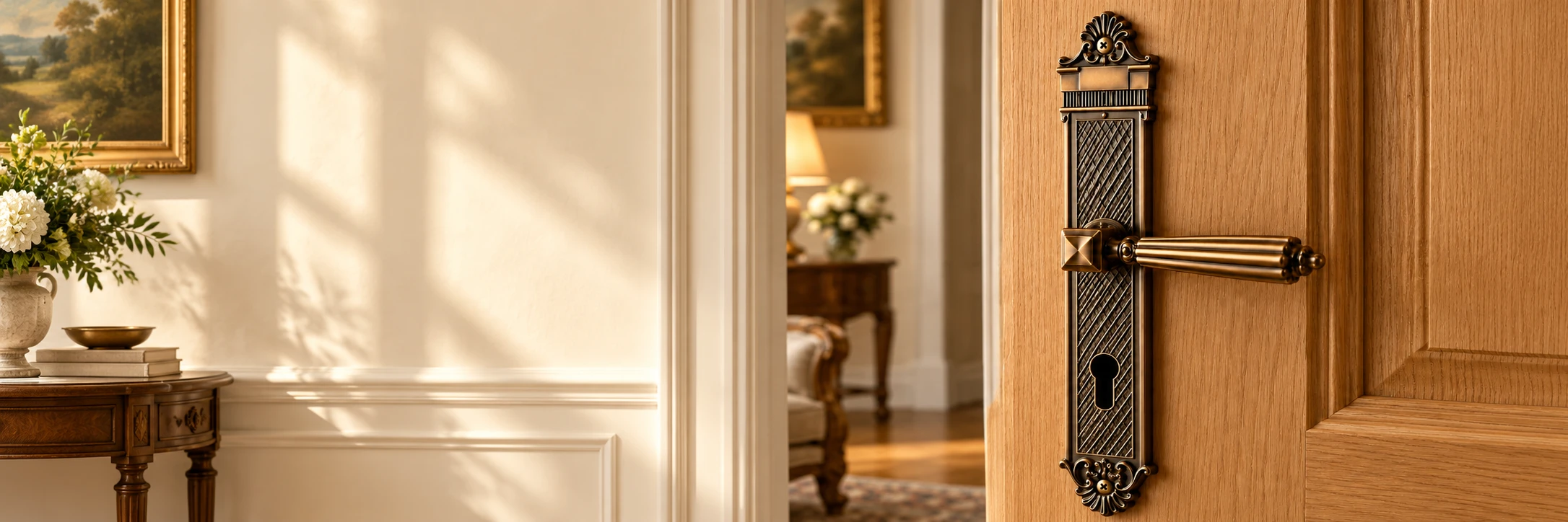 Poignée ROYALIS sur une porte intérieure